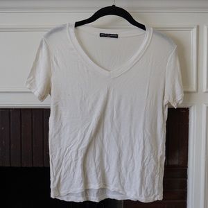 brandy melville white basic top